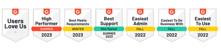 All G2 Customer Rating Badges Summer