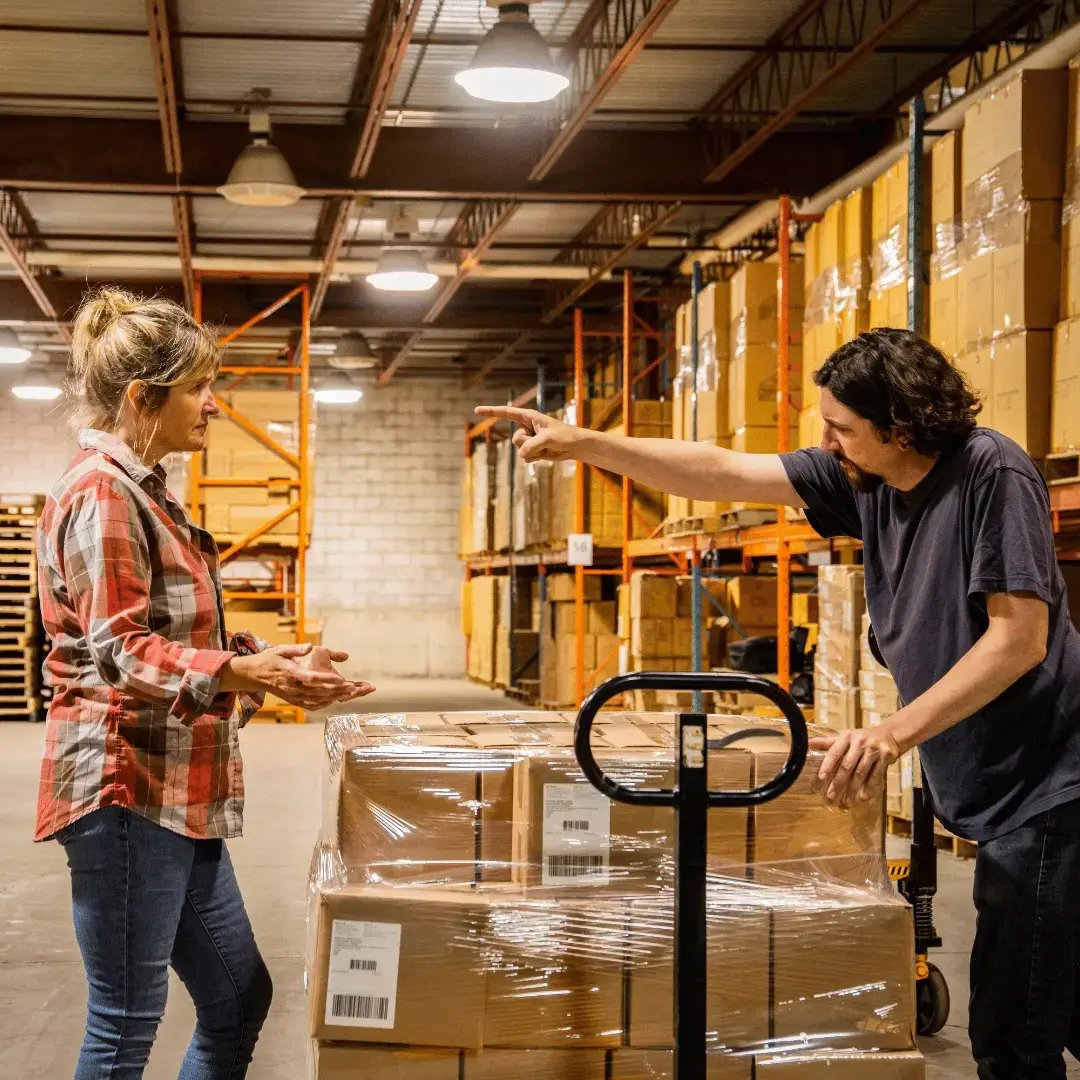 man yelling at woman in the workplace