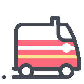 ambulance moving icon